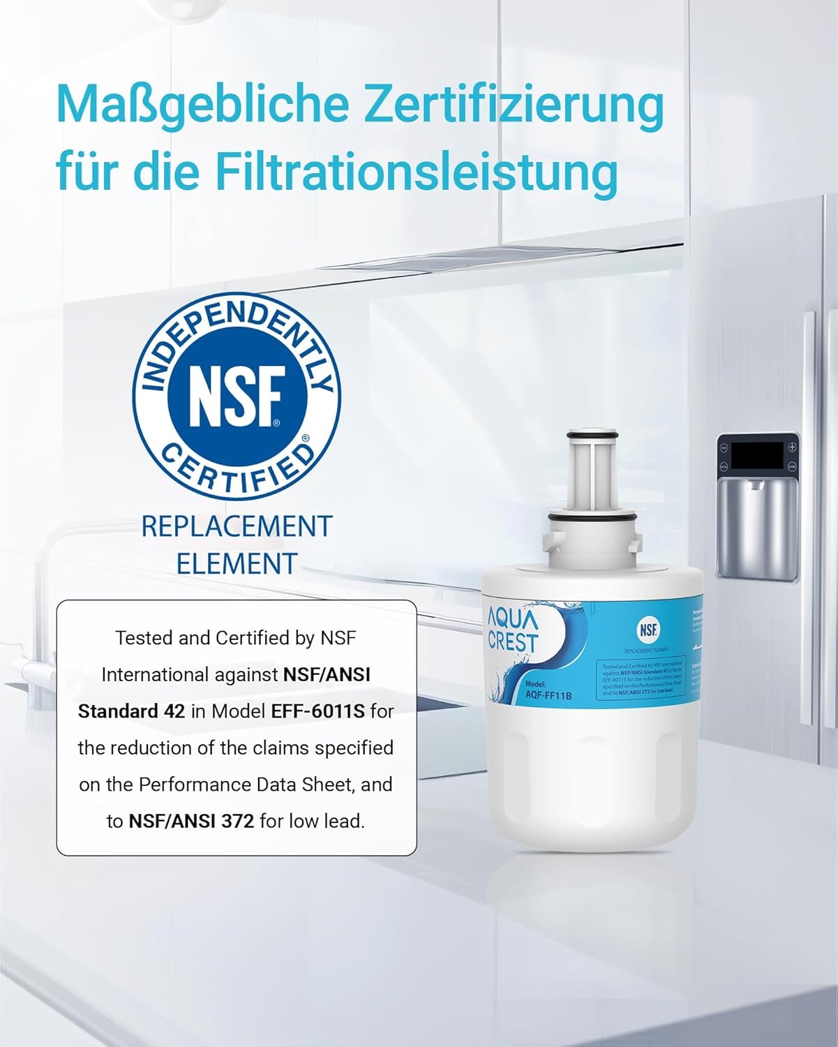 Kühlschrank-Wasserfilter-Set (2 Stück), 2 Count (Pack of 1)