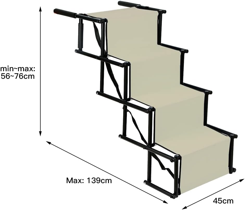 Klappbare Hundetreppe, Beige