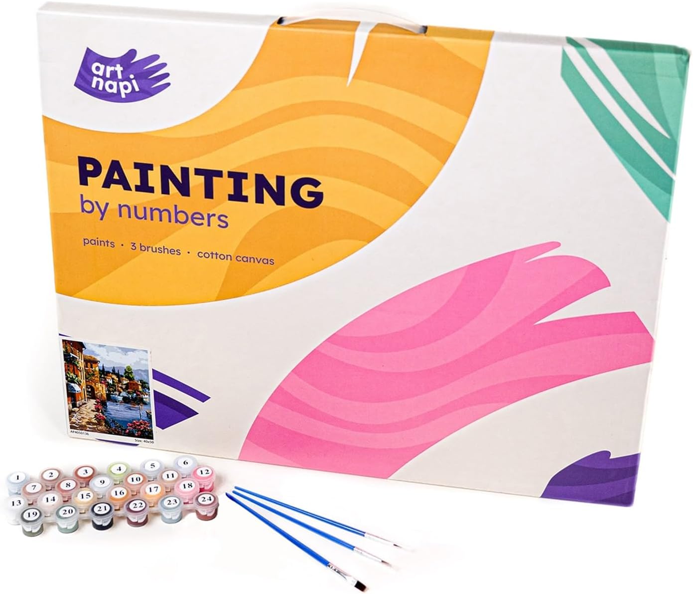 Malen nach Zahlen Set - Nackte Schönheit, Nackte Schönheit Mit Rahmen