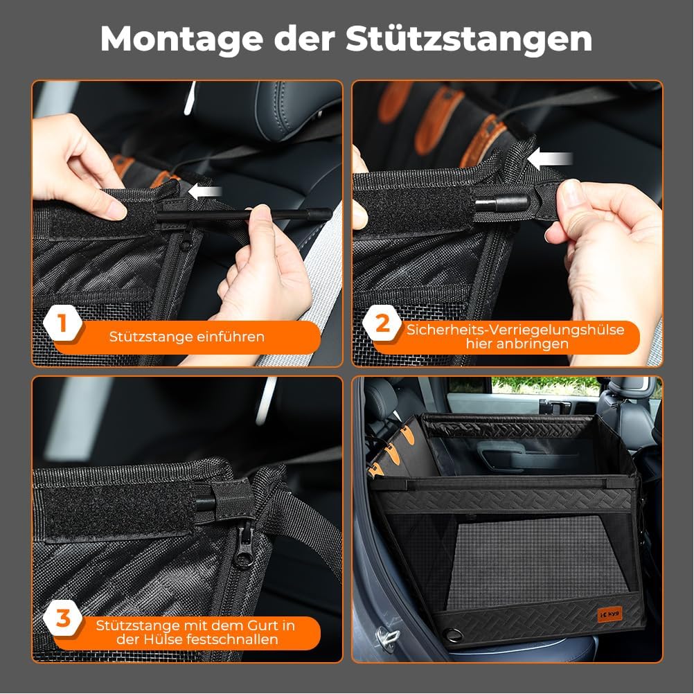 Grosser Hundeautositz mit wasserfester Matte