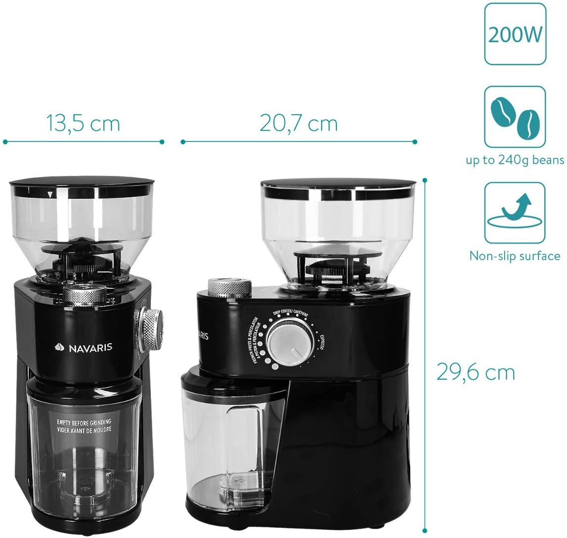 Elektrische Kaffeemühle, Schwarz