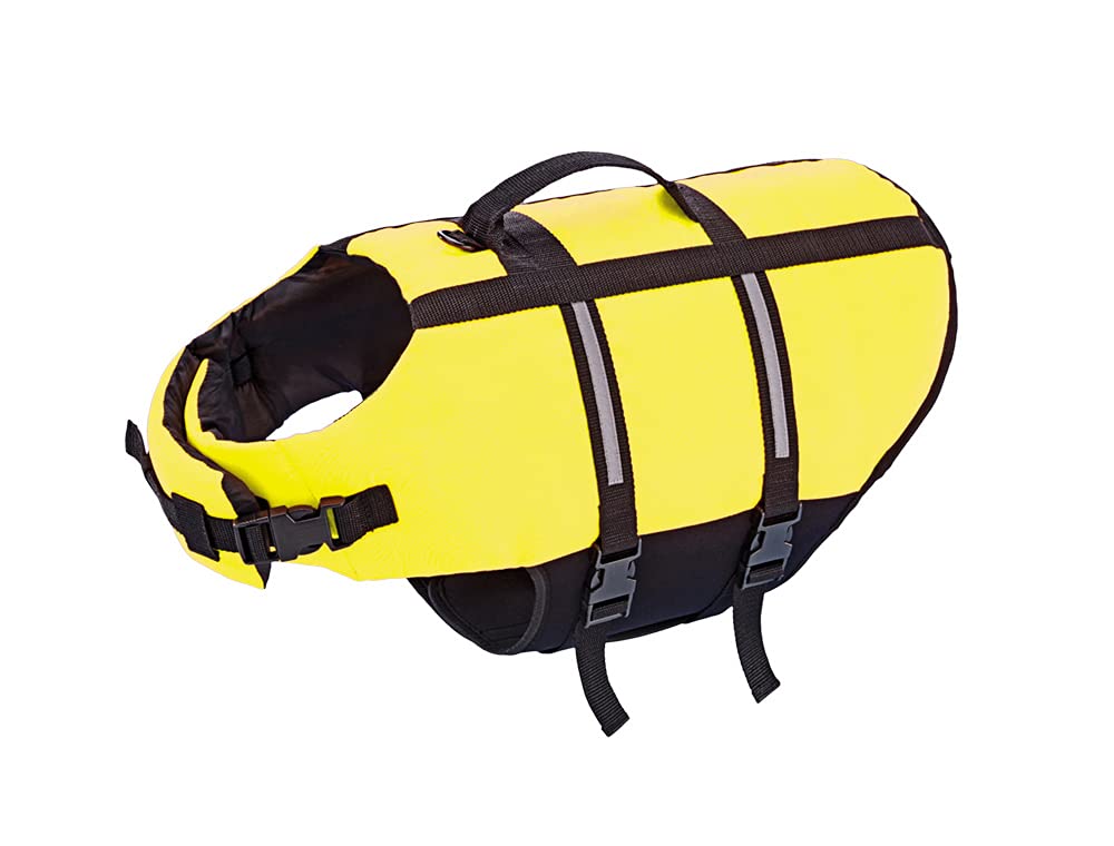 Hunde Schwimmhilfe, gelb XS, Rückenlänge 25 cm, bis 8 kg