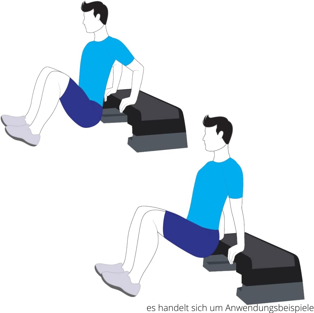 Höhenverstellbares Aerobic Steppbrett (69x26 cm)