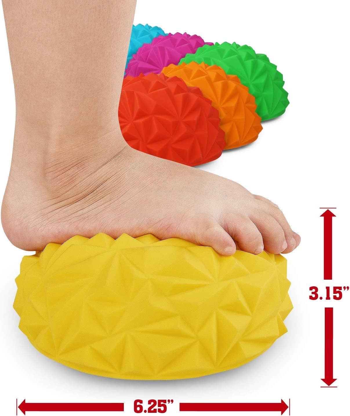Balance-Igel Balance Pod, 6 Stück, für Yoga & Stabilität, 3. Advance Balance Pod