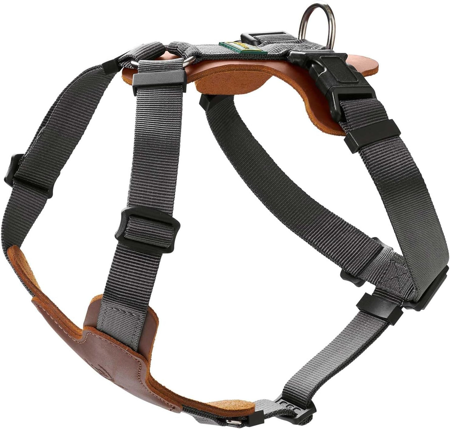 Geschirr Aalborg Mixed für Hunde, cognac/grau 46 - 67 cm