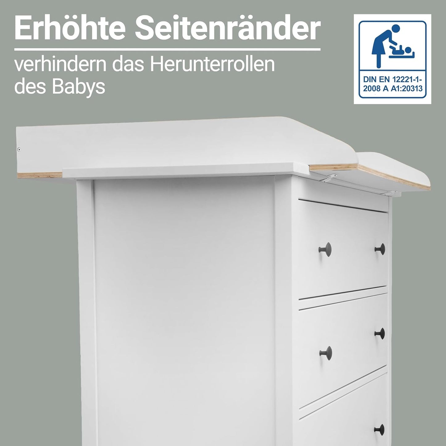 Wickelaufsatz für Ikea Hemnes Kommoden