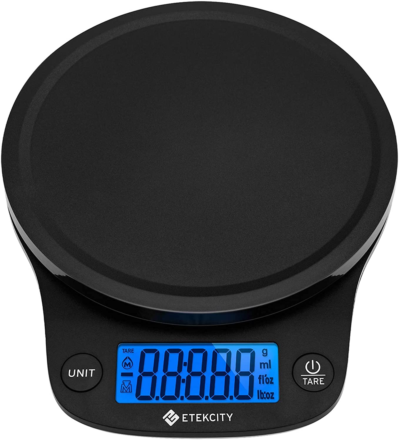 Digitale Präzisions-Küchenwaage EK9000, Tiefschwarz, 11lb-0.1g