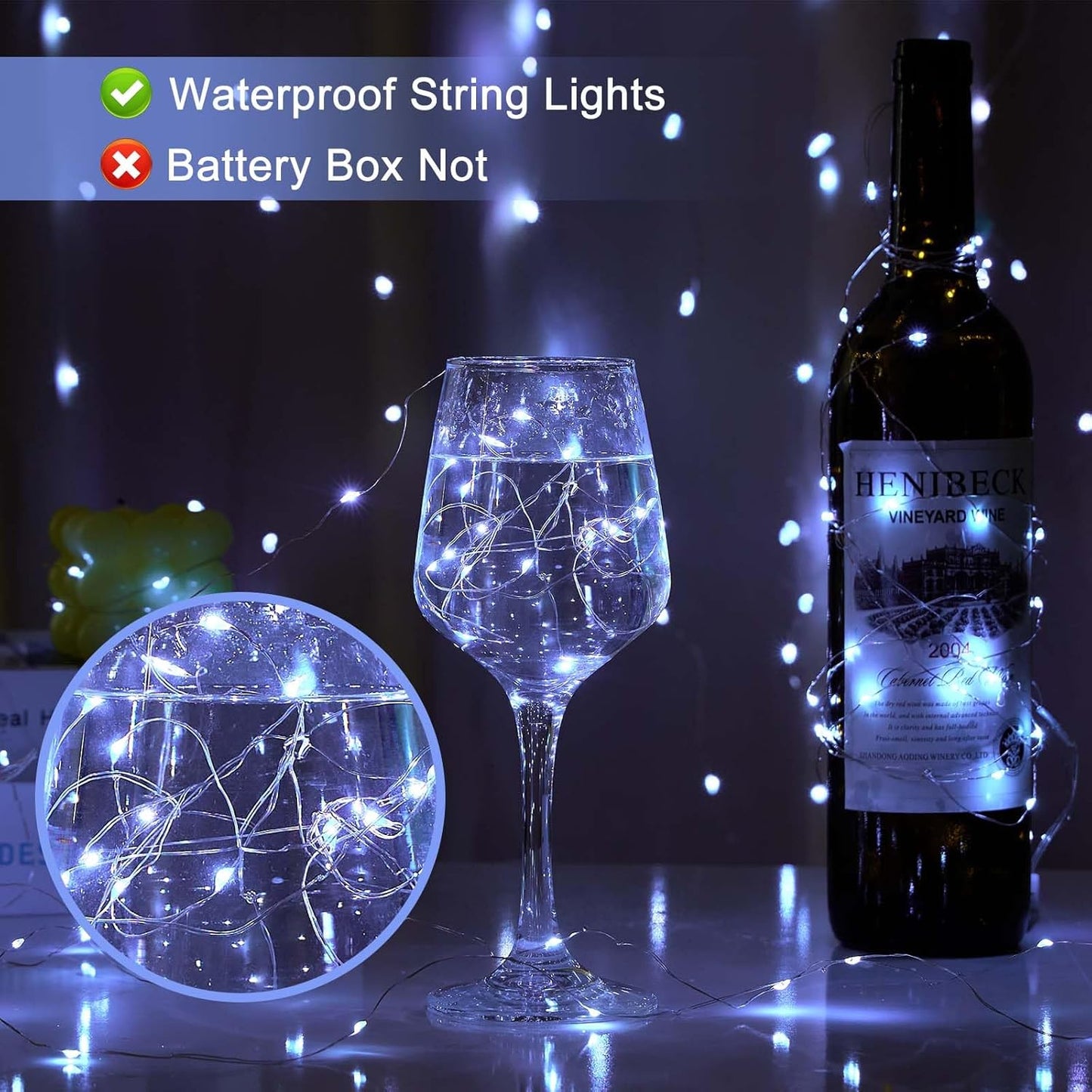 LED-Lichterkette, Kaltweiss