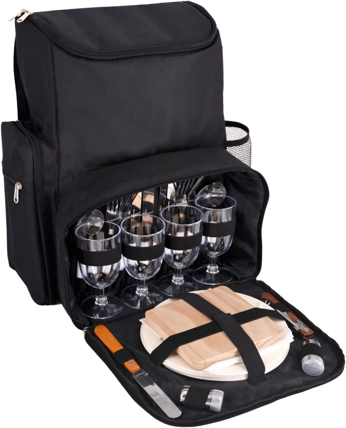 Picknick-Rucksack für 4 Personen mit Kühlfach