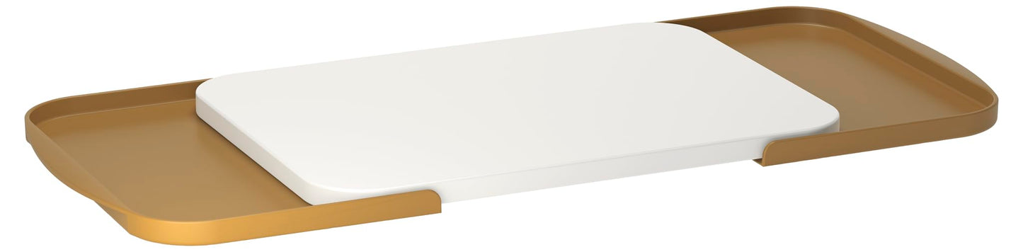 Separa Schneidebrett mit Auffangschalen, Curry 39.5L x 26.8B cm