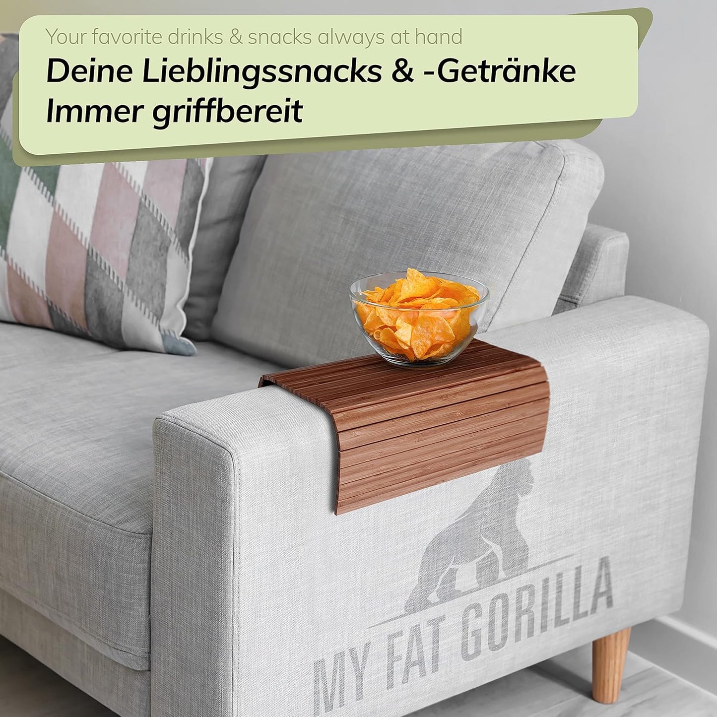 Sofatablett, Dunkelbraun
