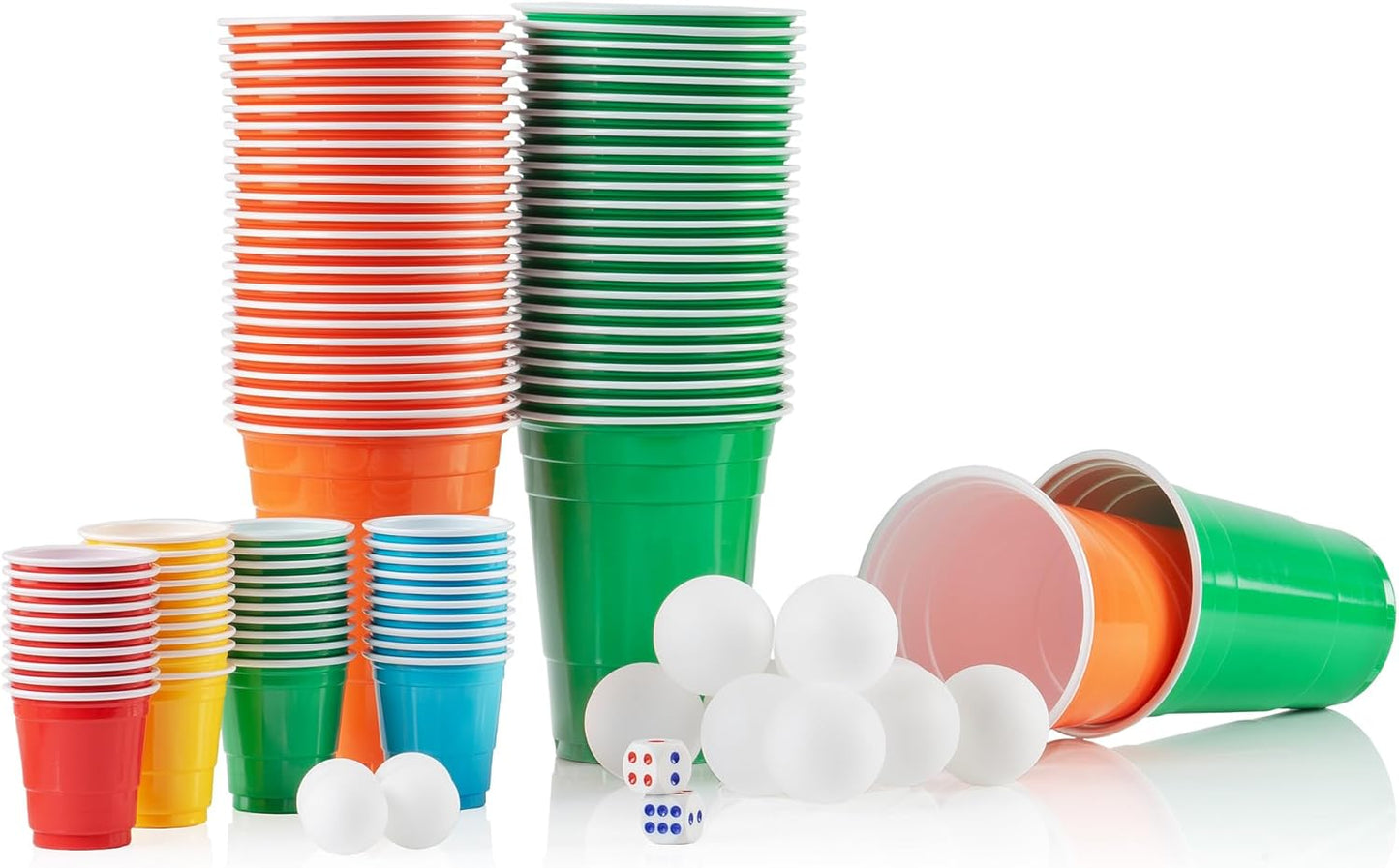 Bierpong Multigame Tisch mit Zubehörset (106-teilig), Tisch inkl. Zubehörset