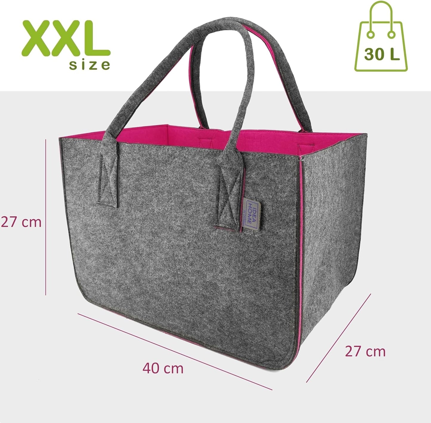 Filztasche Valencia Shopper, Himbeerfarbe 1 Stück