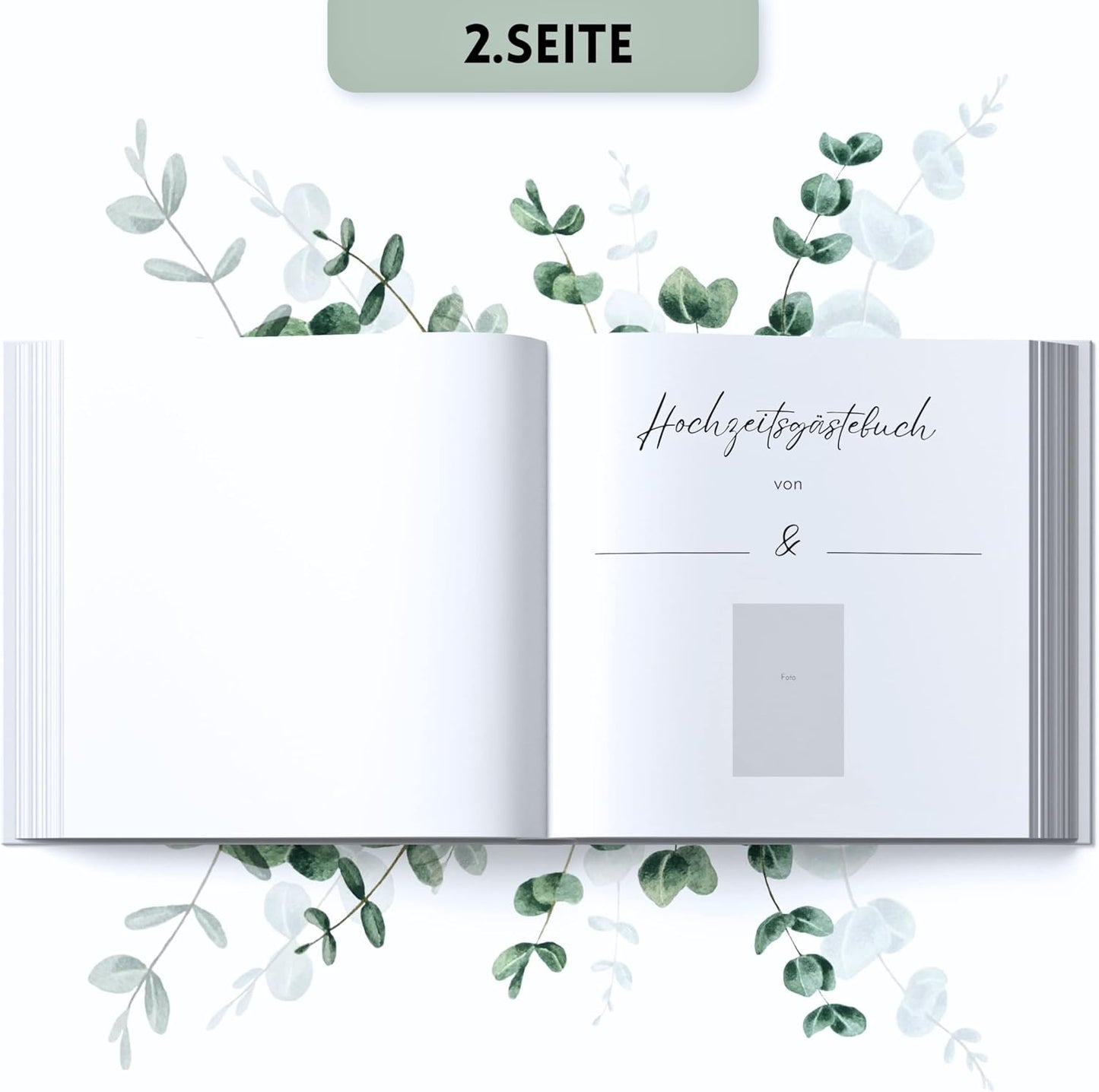 Gästebuch mit Fragen, 44 Doppelseiten