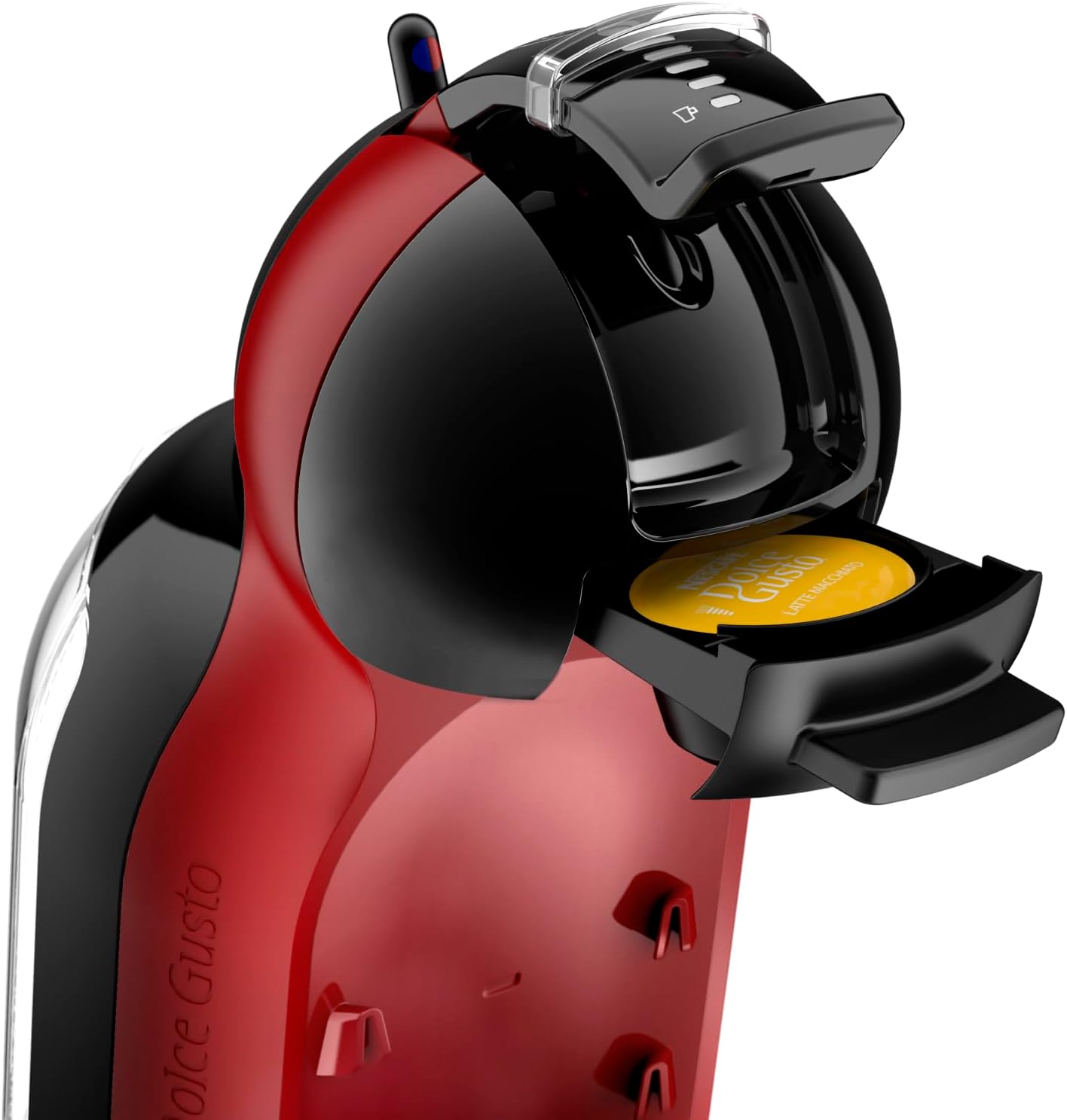 Mini Me Kapselmaschine, 0,8 L Schwarz/Cherry Red
