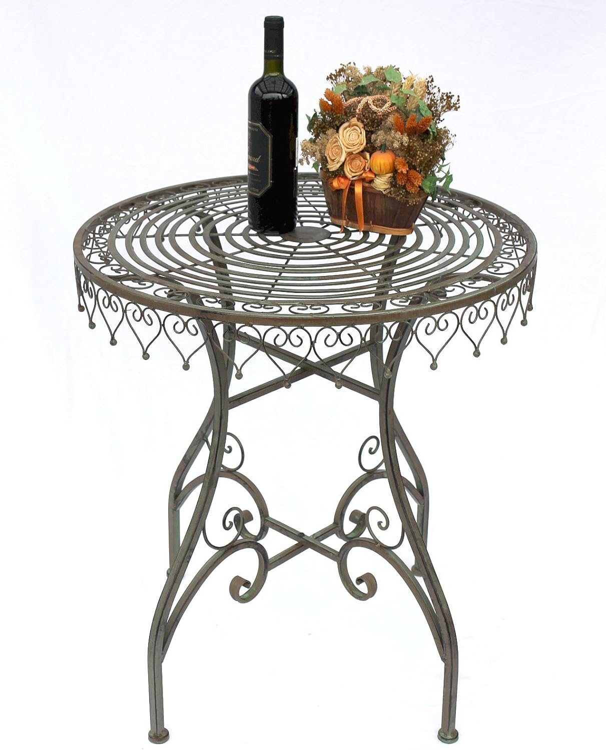 Runder Bistrotisch Malega im Vintage-Stil