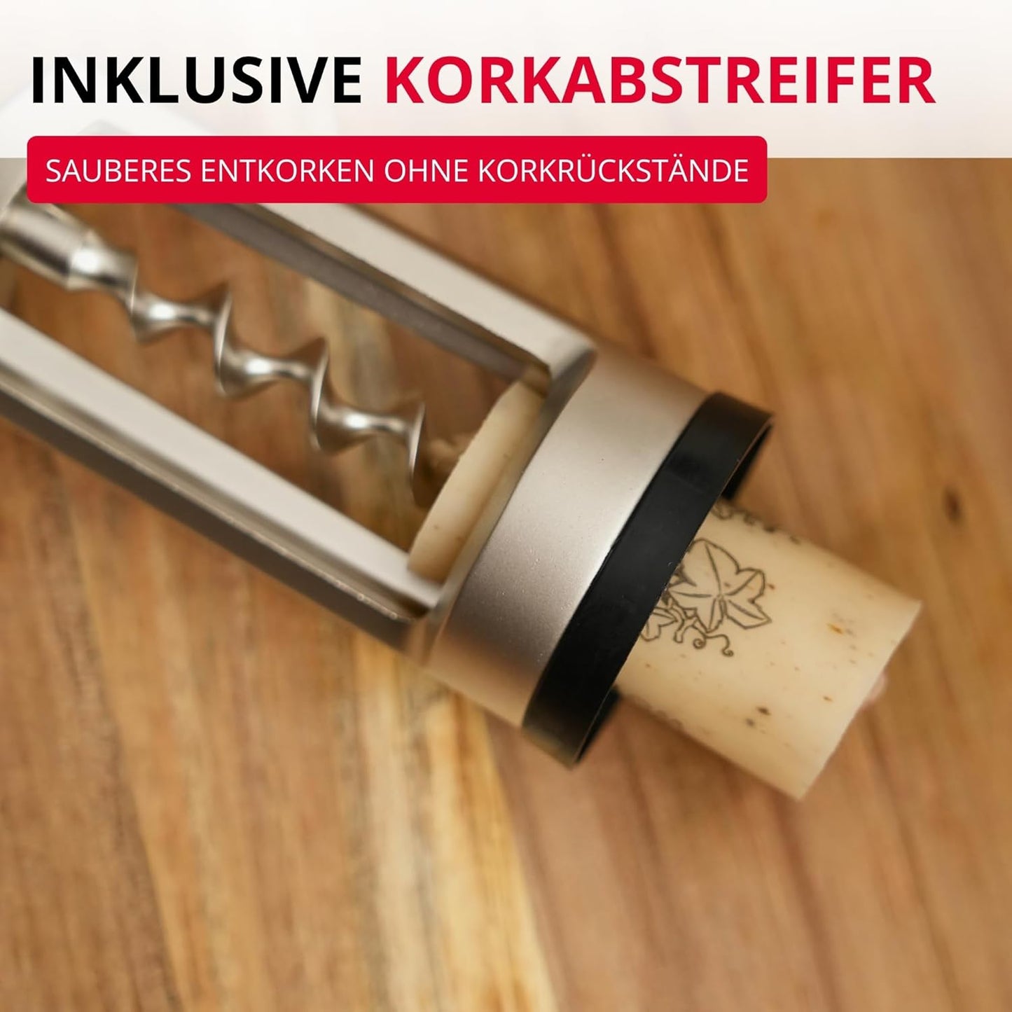 Glockenkorkenzieher "Chianti" in GK edelmattiert 15.5x7x3, Edelmattiert