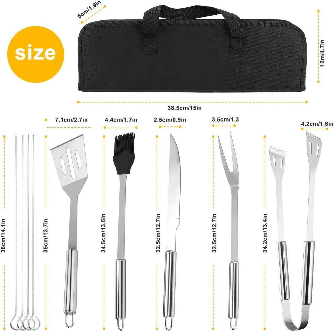 Grillbesteck Set