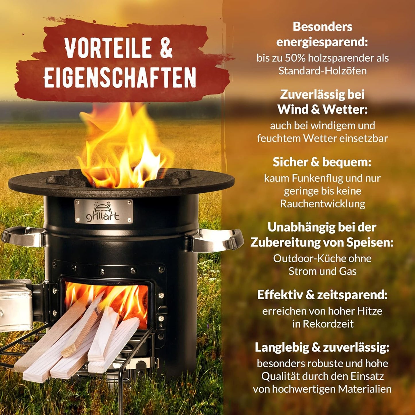 Raketenofen Powertrain, Schwarz