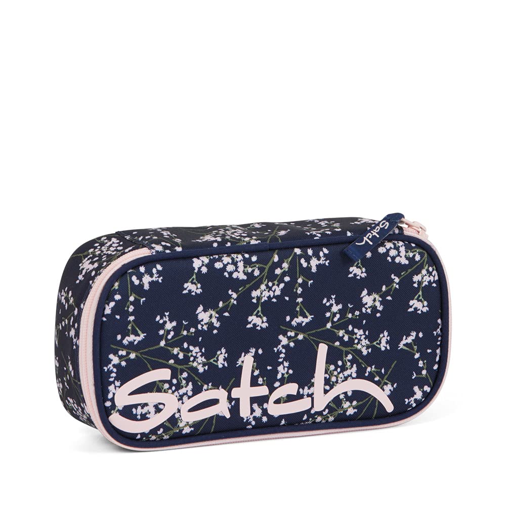 Grosse Schlamperbox mit Stiftehalter, Bloomy Breeze - Dunkelblau
