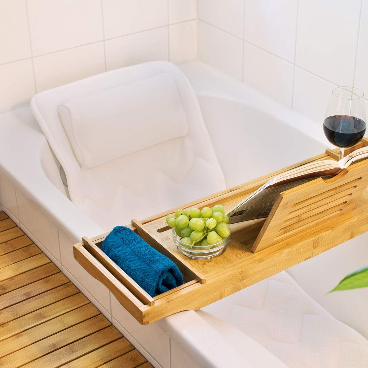 Badewannenmatte mit Kissen (125x42cm)
