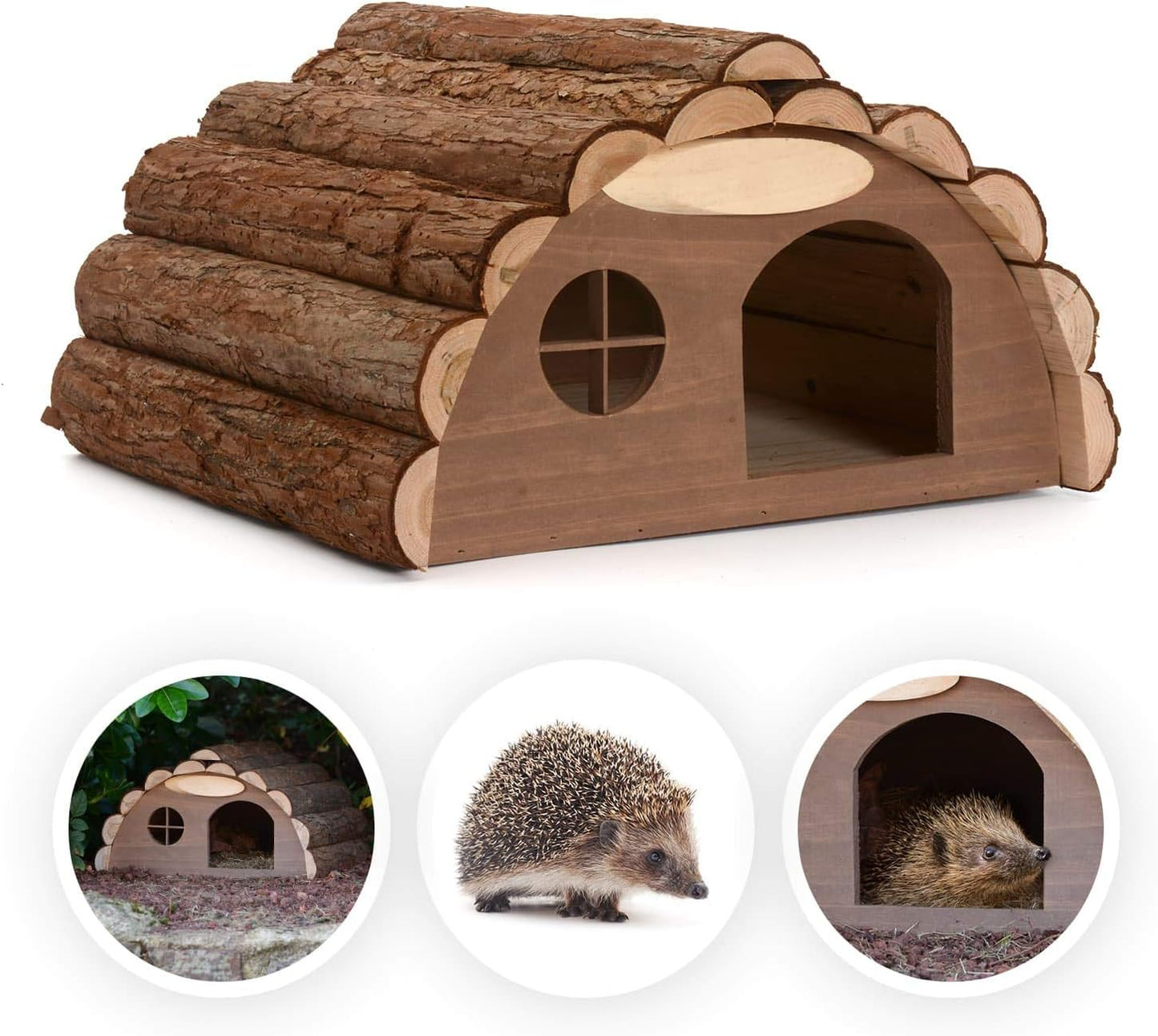 Holzhaus für Igel oder Meerschweinchen