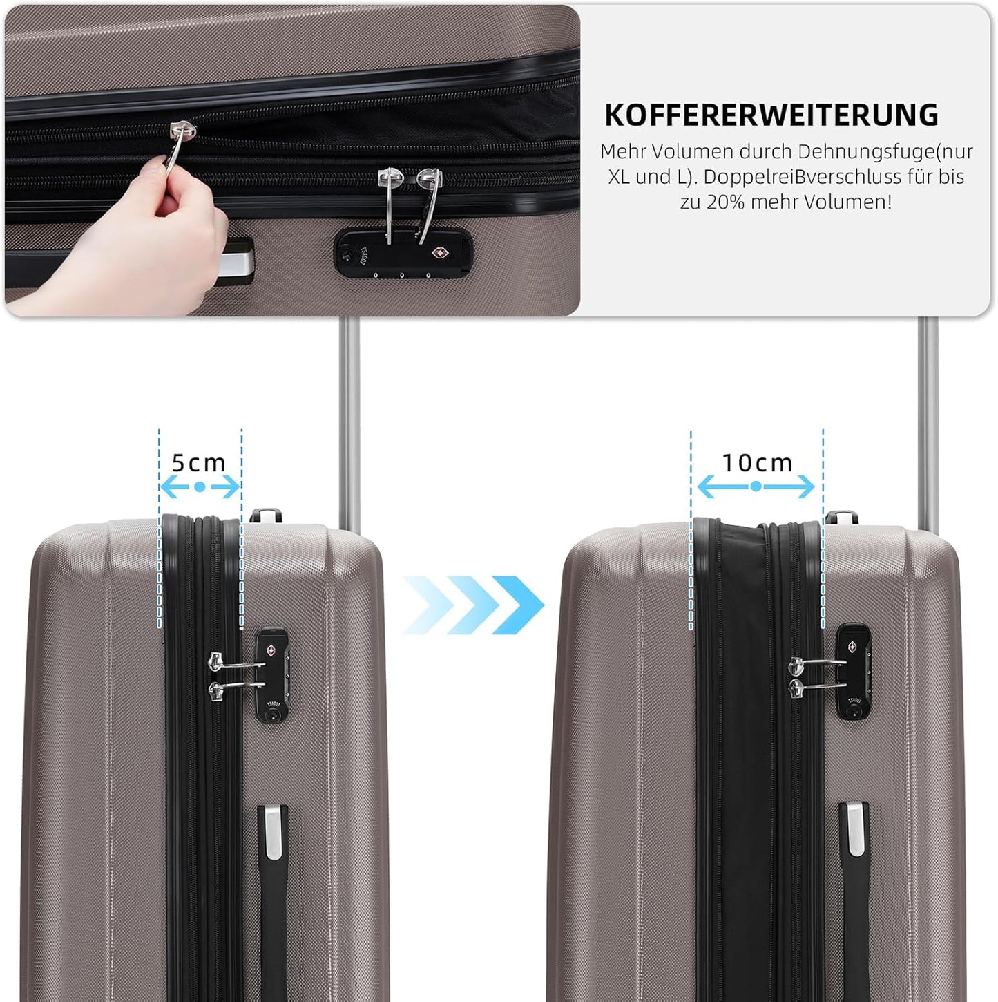 Hartschalenkoffer, Coffee L