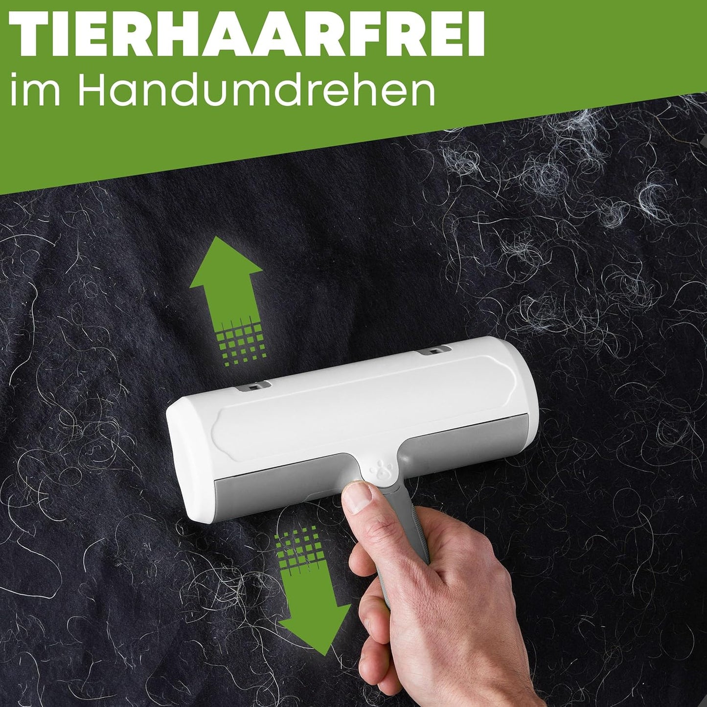 Fusselrolle Tierhaarentferner, Grau