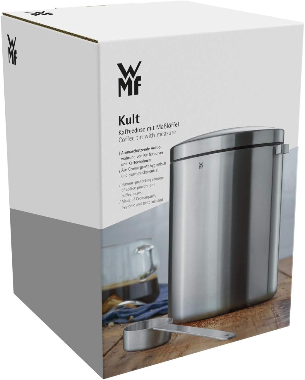Tee- und Kaffeedose mit Masslöffel, Single