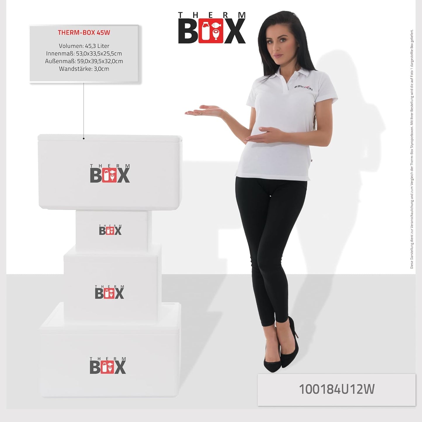 2-teiliges Styropor-Isolier- und Kühlboxen-Set
