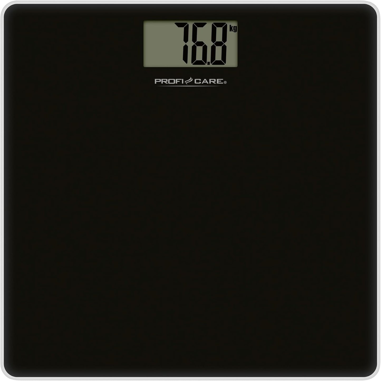 PC-PW 3122 Personenwaage mit LCD-Display, Schwarz