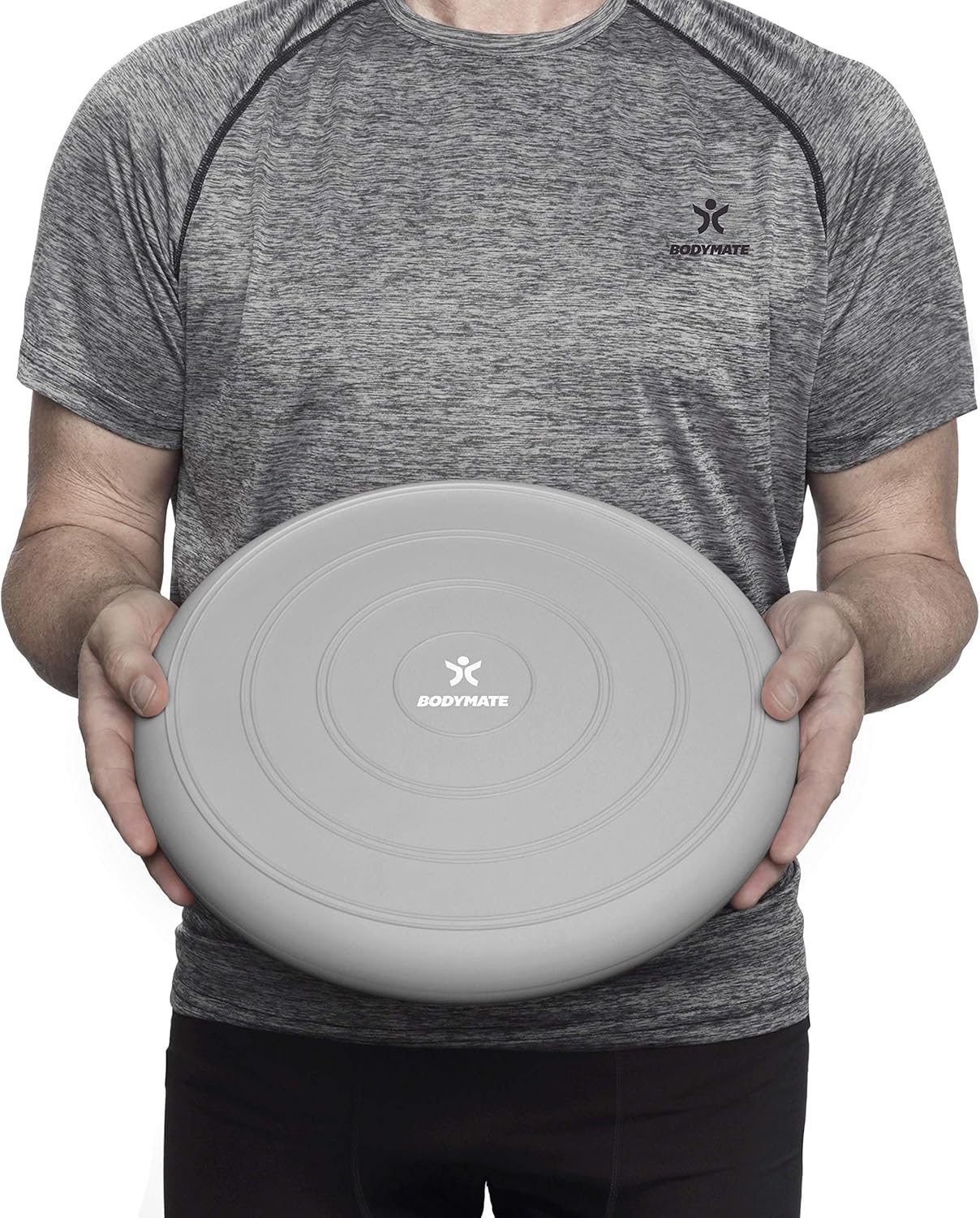 Ballsitzkissen COMFORT mit Pumpe, SILBER-GRAU