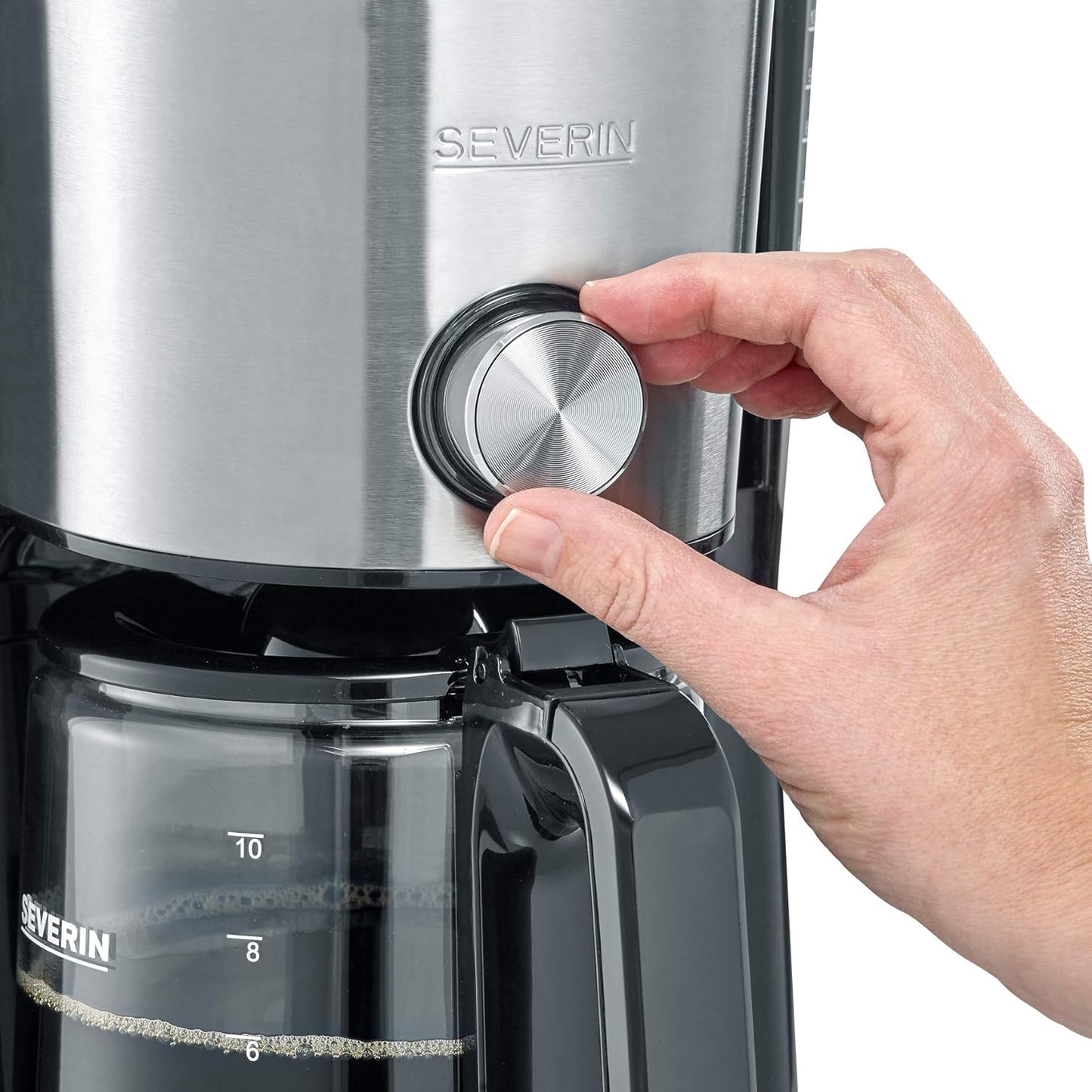 Kaffeemaschine TypeSwitch mit AromaSwitch-Funktion, Edelstahl