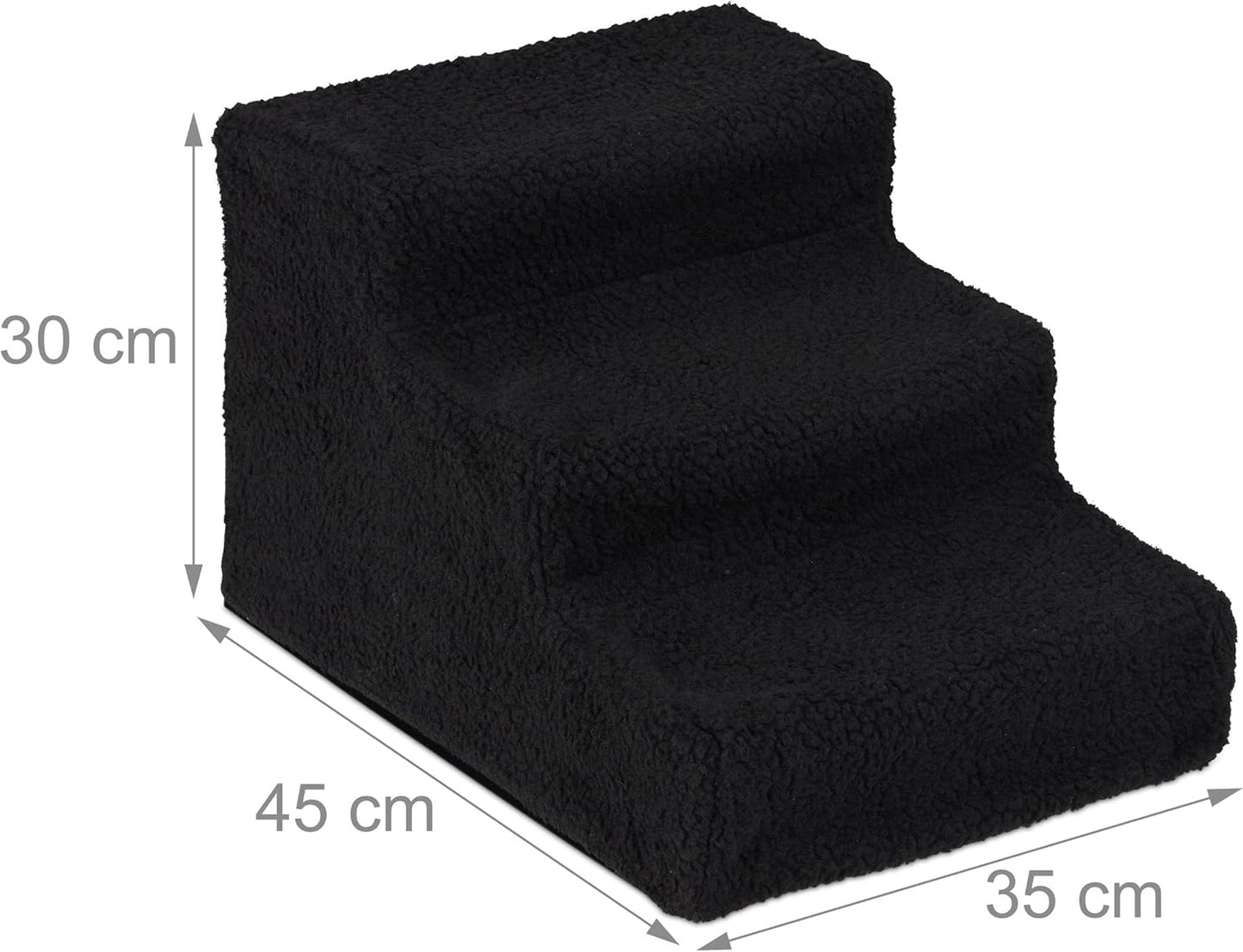 Hundetreppe, Schwarz 30 x 35 x 45 cm