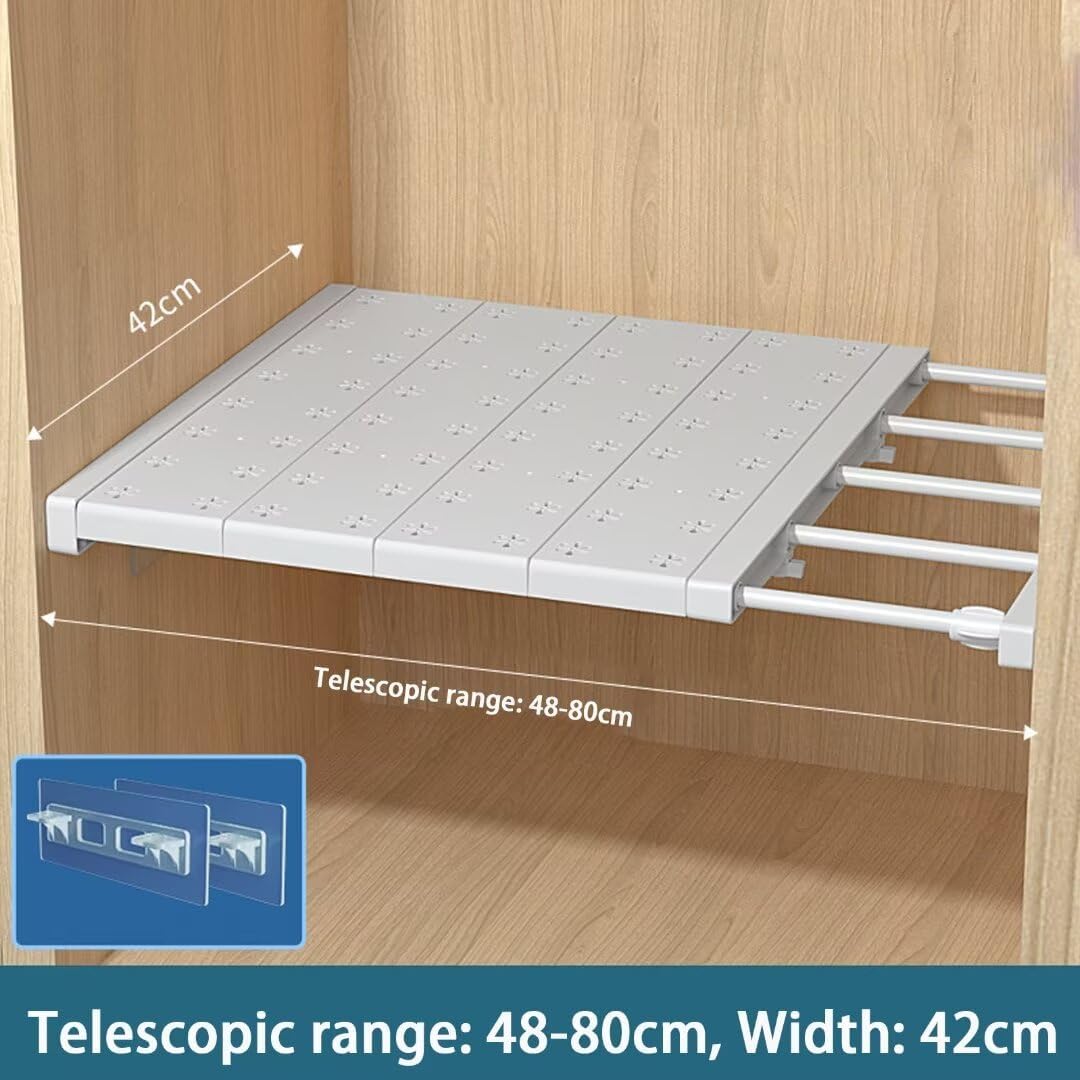 Verstellbare Einlegeböden, 42cm Weit, Verstellbare Länge48-80cm