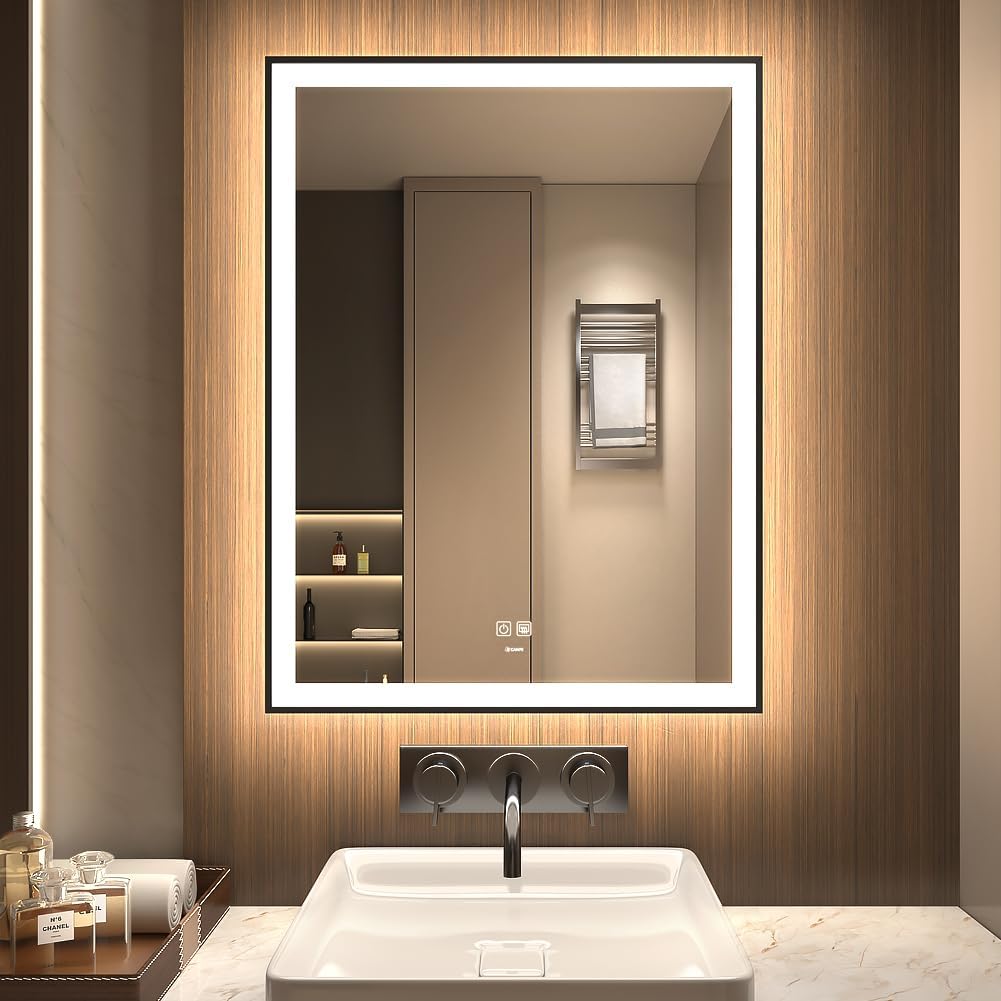 LED Badezimmerspiegel, 60L x 80B cm