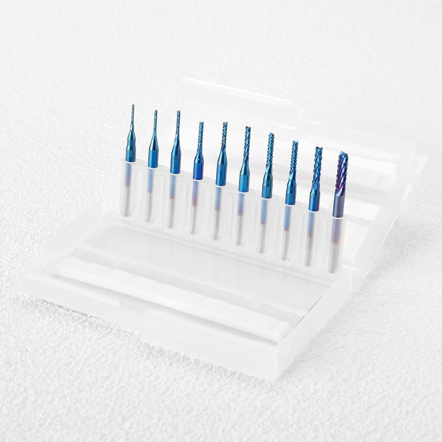 Nano Blue Coat Schaftfräser, 10-teilig, 0.8-3.0mm, 0.8-3.0mm