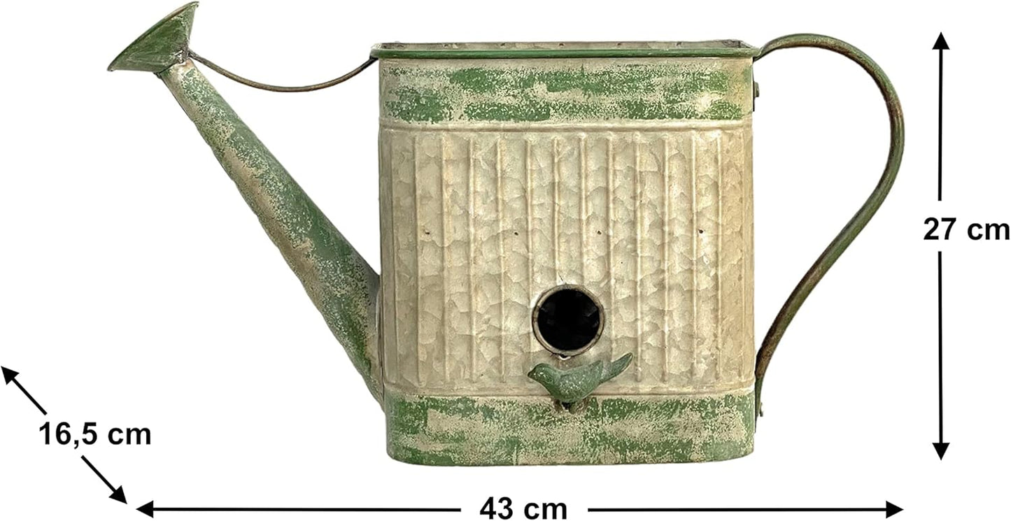 Vogelhaus mit Blumentopf zum Aufhängen