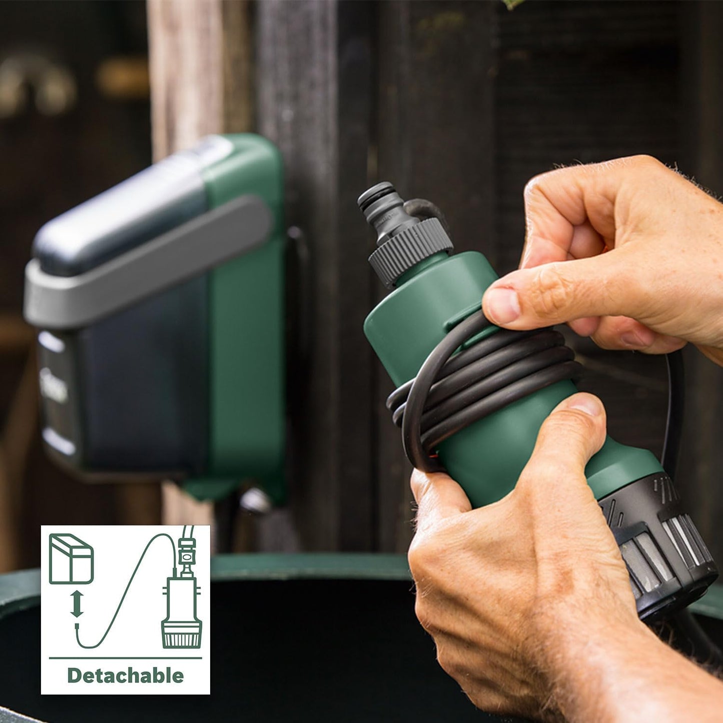 GardenPump 18, Neues Design | Classic Green Tauchpumpe | ohne Akku