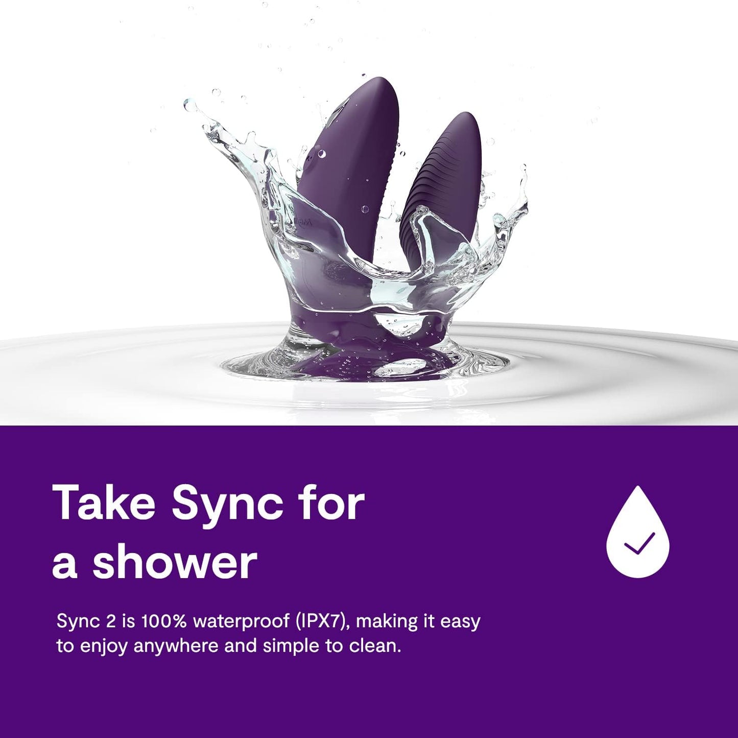 Paarvibrator Sync 2 mit App-Steuerung, Lila