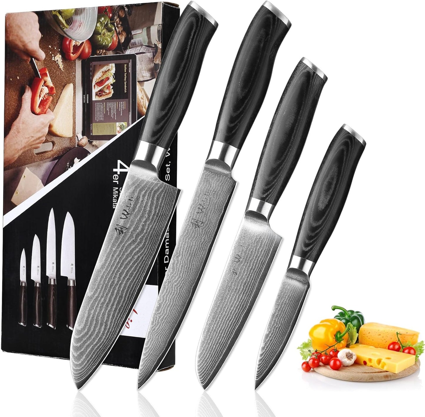 4er Küchenmesser-Set