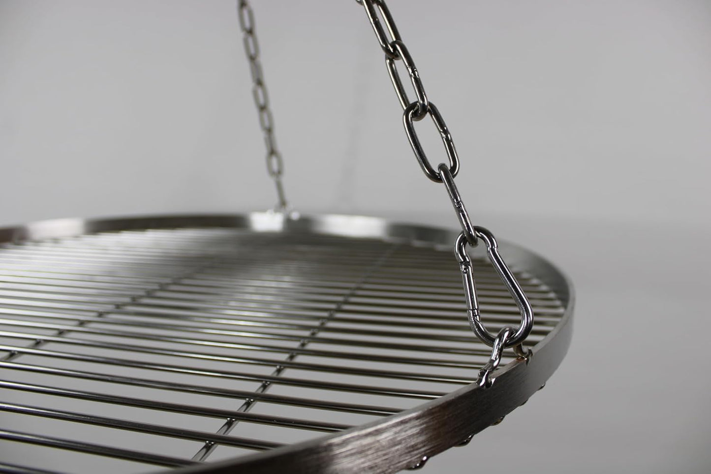 Edelstahl Schwenkgrillrost mit Kette 60 cm, 60 cm