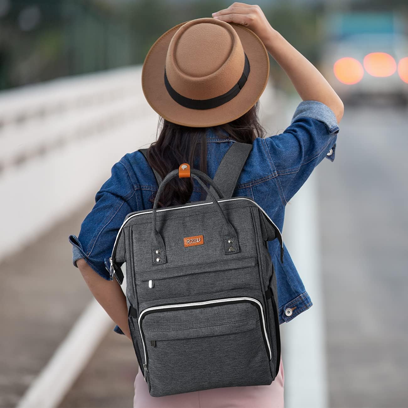 Rucksack mit Laptopfach & USB-Anschluss, S41-darkgrayfits / 15.6inch laptop