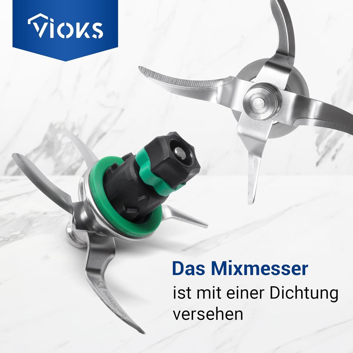Ersatzmesser für Thermomix TM6 Küchenmaschine, Mixmesser