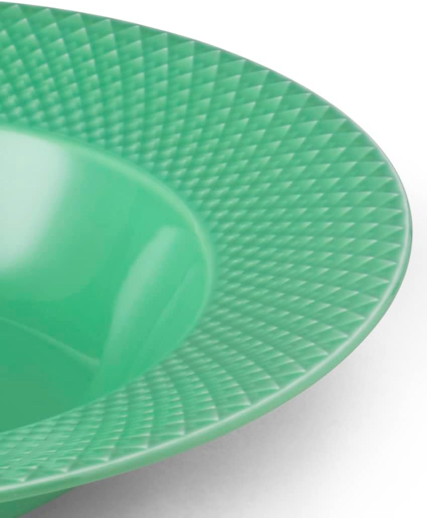 Tiefer Porzellanteller Rhombe Color Mix & Match, Grün