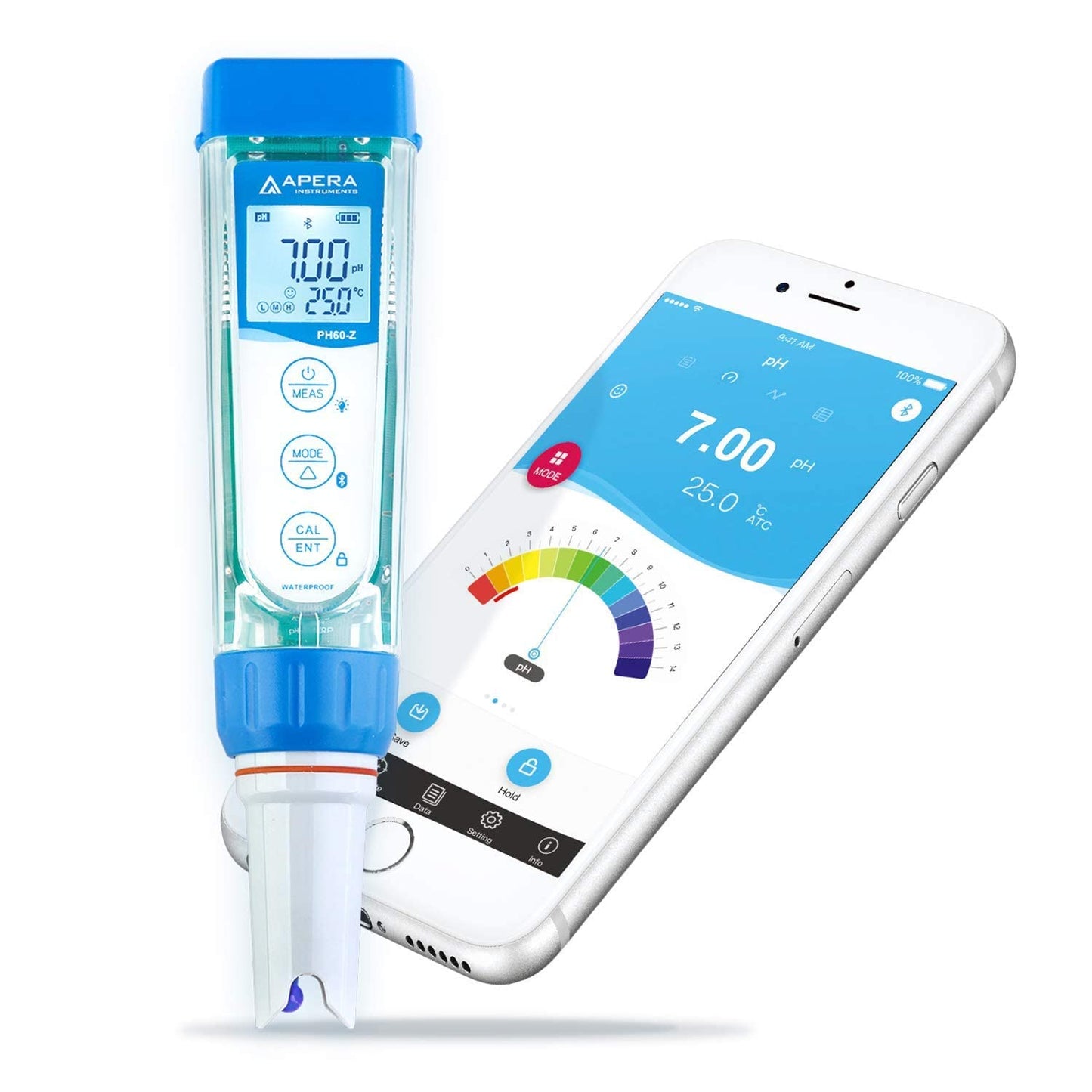 Smart PH Messgerät PH60-Z mit ZenTest App-Unterstützung