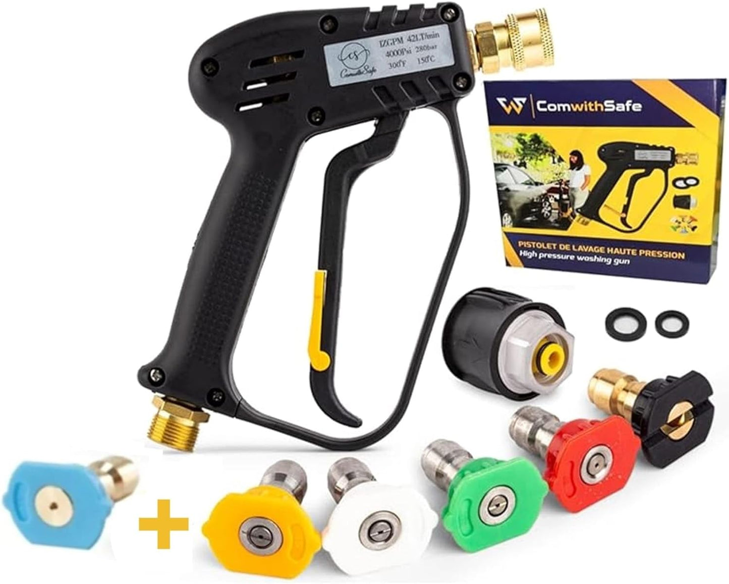 Hochdruckreiniger-Pistole 4000 PSI mit 6 Düsen