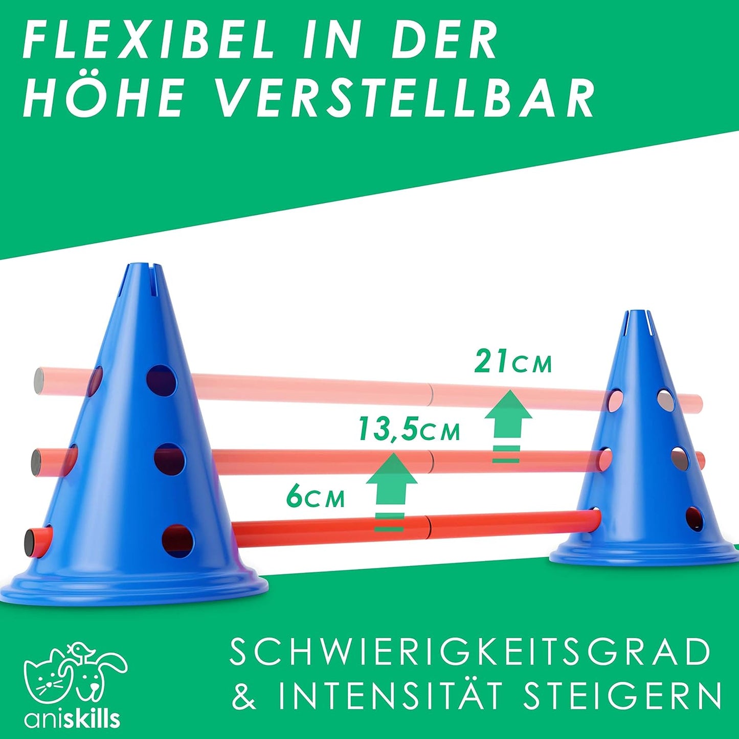 15-teiliges Agility Trainings-Set, 5er Set