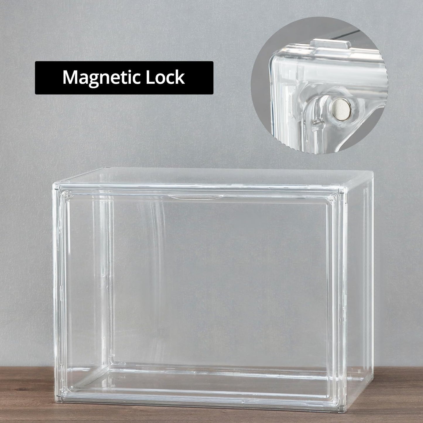 Stapelbare Schuhboxen mit Magnetverschluss