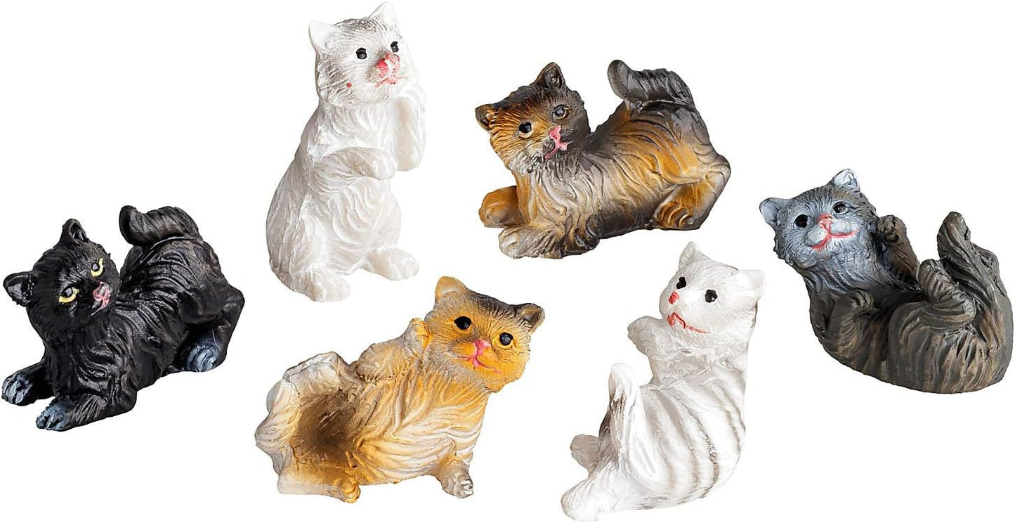 6er Krippentiere-Set: Katzen
